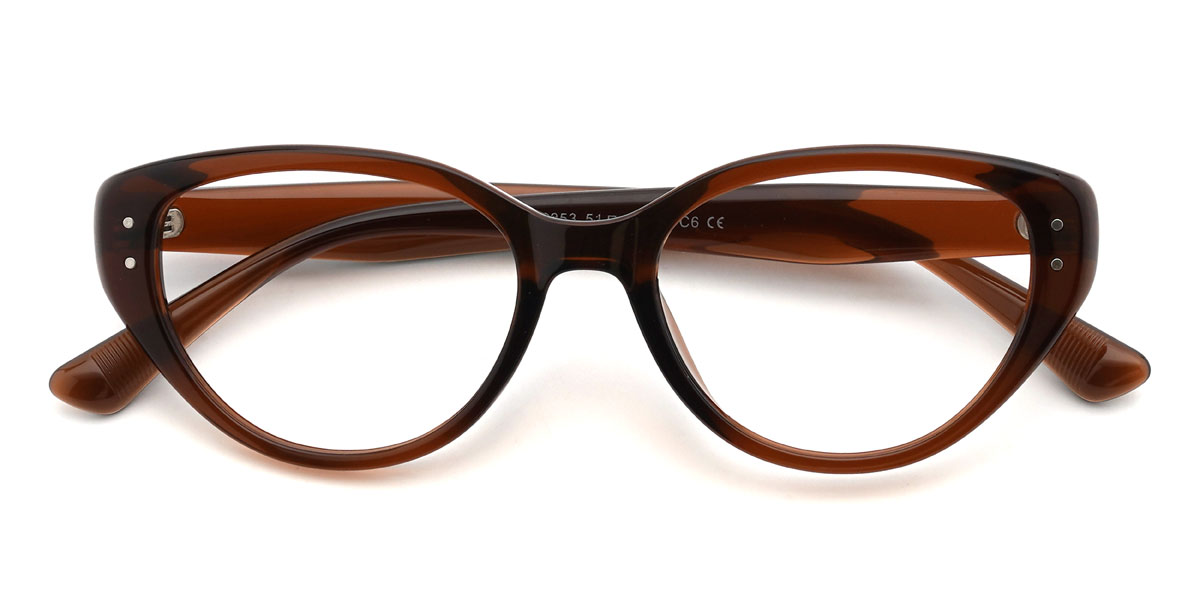 Marrón Kinsey Gafas - Oval Glasses