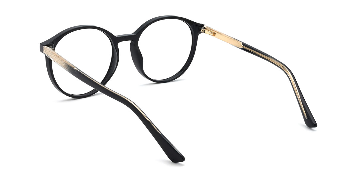 Noir Adelia Lunettes - Round Glasses