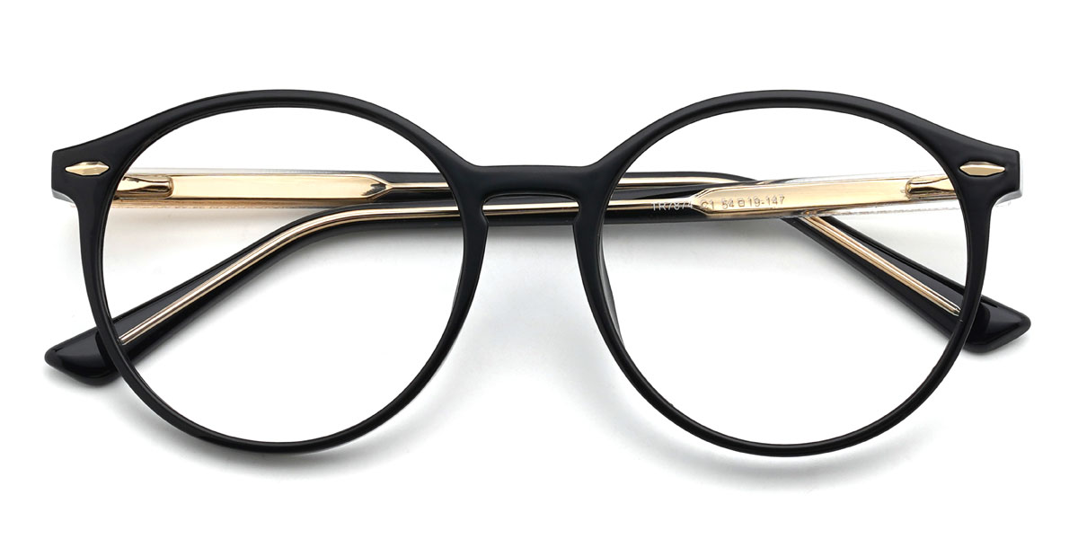 Noir Adelia Lunettes - Round Glasses