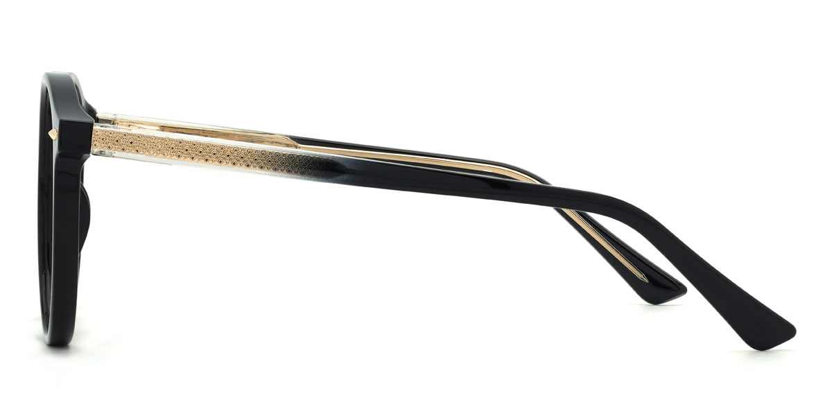 Noir Adelia Lunettes - Round Glasses
