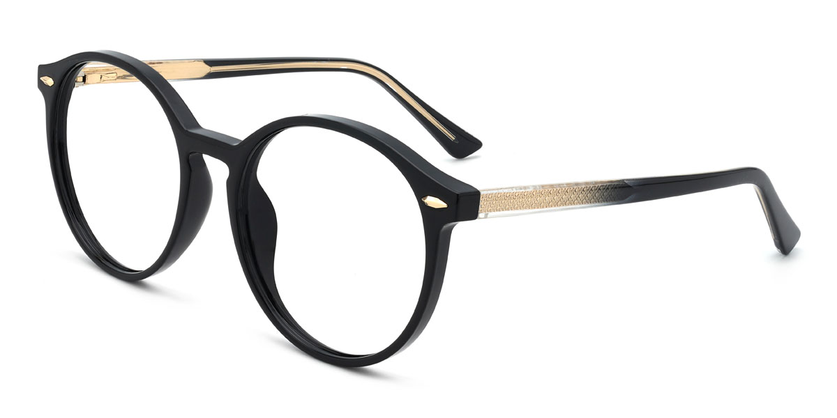 Noir Adelia Lunettes - Round Glasses