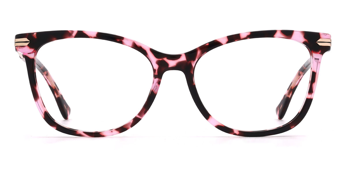 Pink Tortoiseshell Anaya - Square Glasses