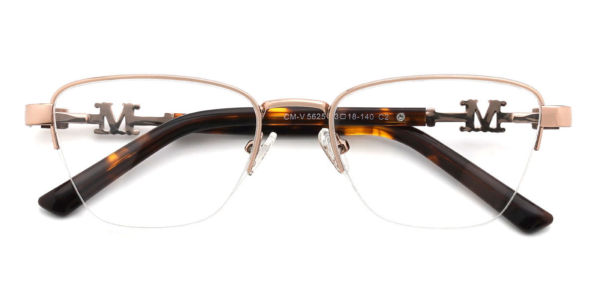 Rosa Oro Leighton Gafas - Rectangle Glasses