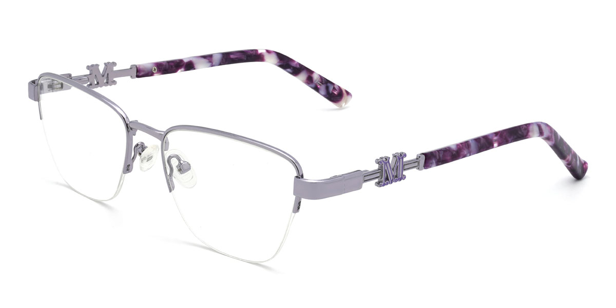 Ezüst Leighton Szemüveg - Rectangle Glasses