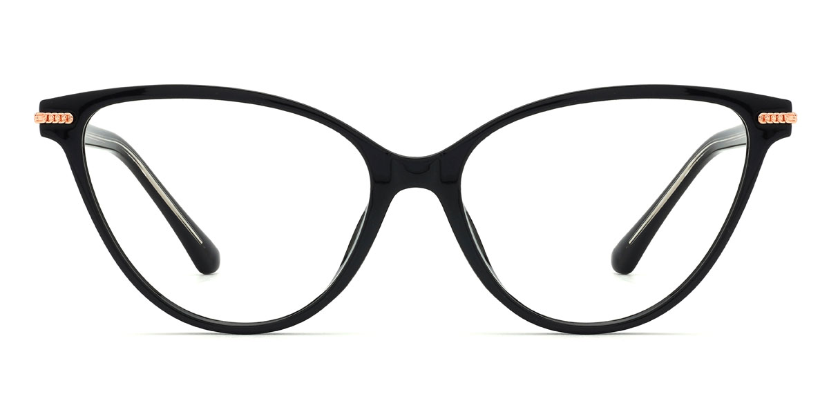Negro Maliha Gafas - Cat Eye Glasses
