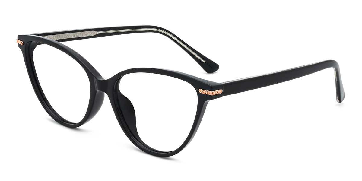 Negro Maliha Gafas - Cat Eye Glasses