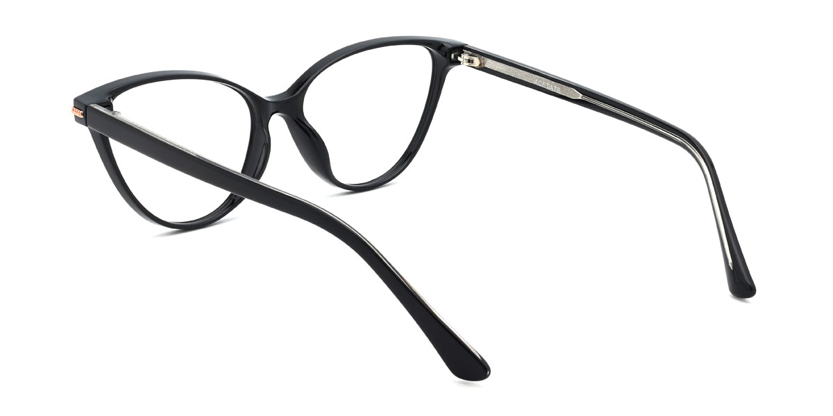Negro Maliha Gafas - Cat Eye Glasses