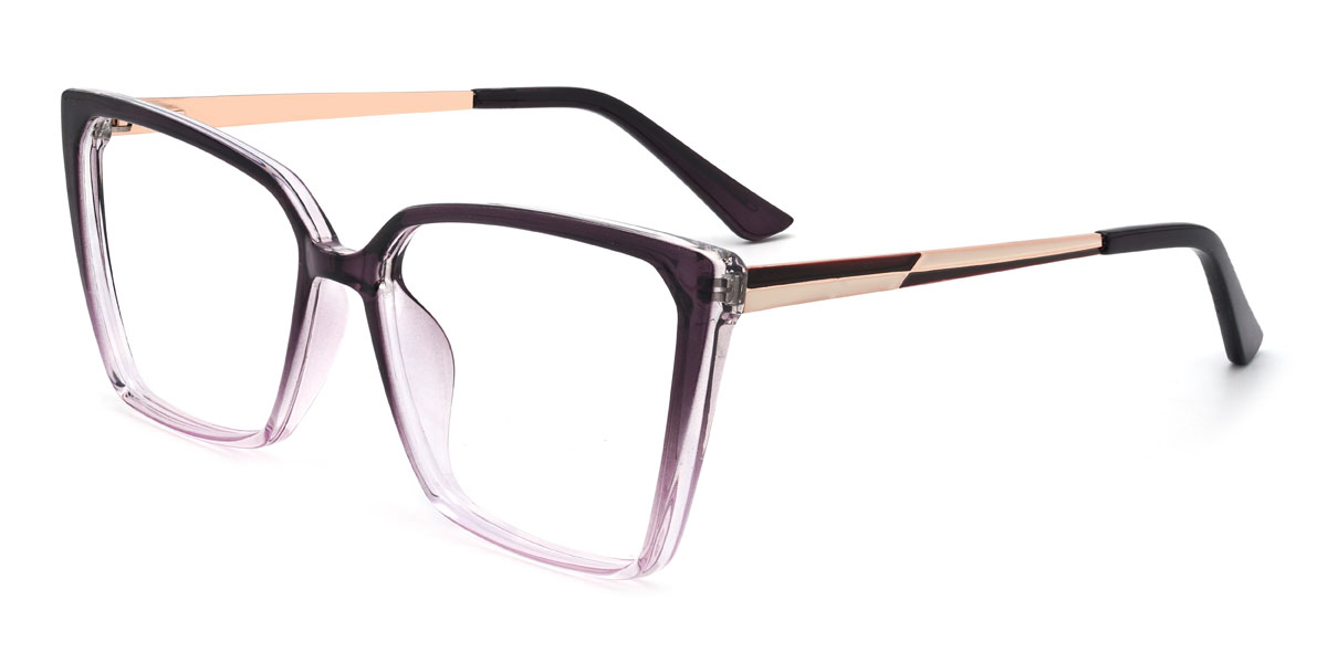 Dégradé Violet Damani Lunettes - Square Glasses