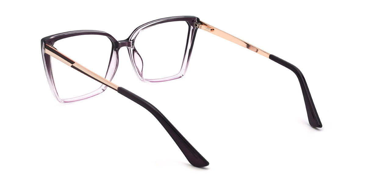Dégradé Violet Damani Lunettes - Square Glasses