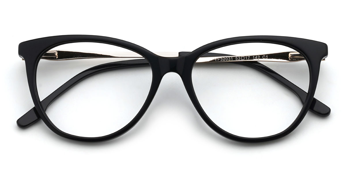 Noir Oriana Lunettes - Cat Eye Glasses