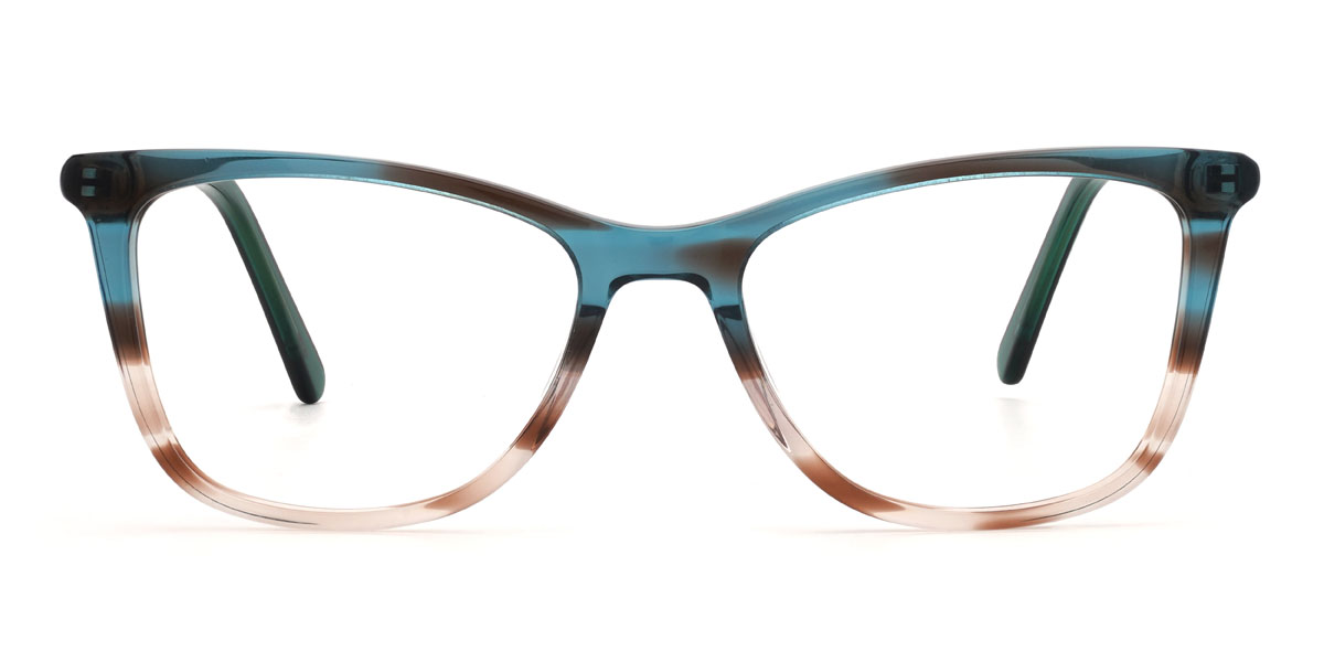 Bleu Écaille de tortue Ivoire Écaille de tortue Ameya Lunettes - Rectangle Glasses