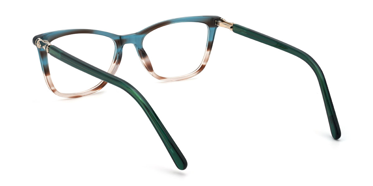 Bleu Écaille de tortue Ivoire Écaille de tortue Ameya Lunettes - Rectangle Glasses
