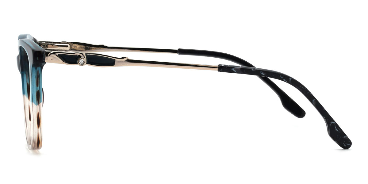 Bleu Écaille de tortue Ivoire Écaille de tortue Konner Lunettes - Rectangle Glasses