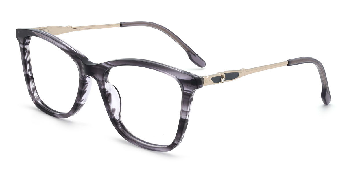 Noir Écaille de tortue Konner Lunettes - Rectangle Glasses