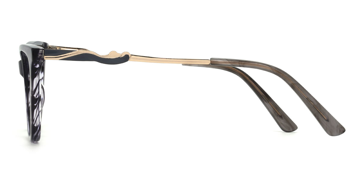 Gris Écaille de tortue Luiza Lunettes - Cat Eye Glasses