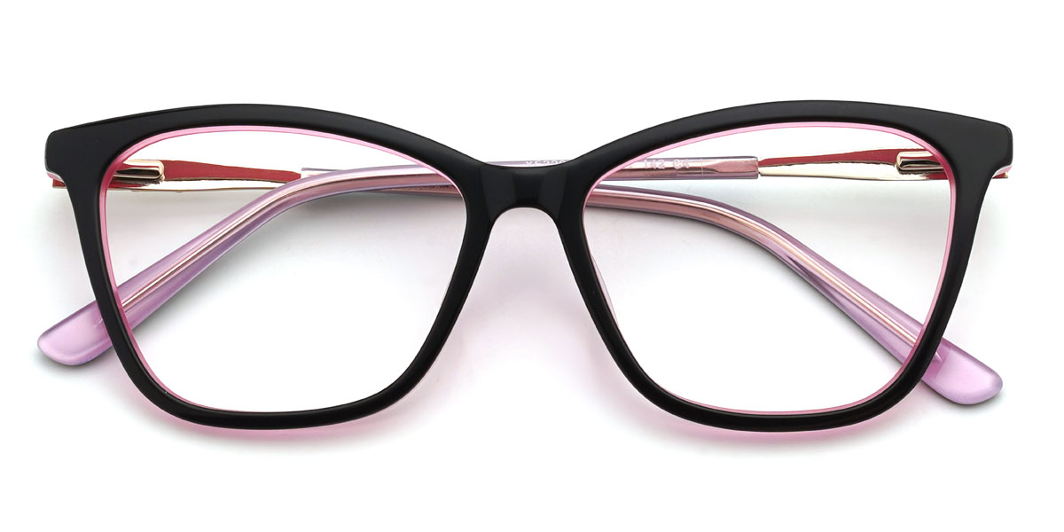Noir Rose Ransom Lunettes - Cat Eye Glasses