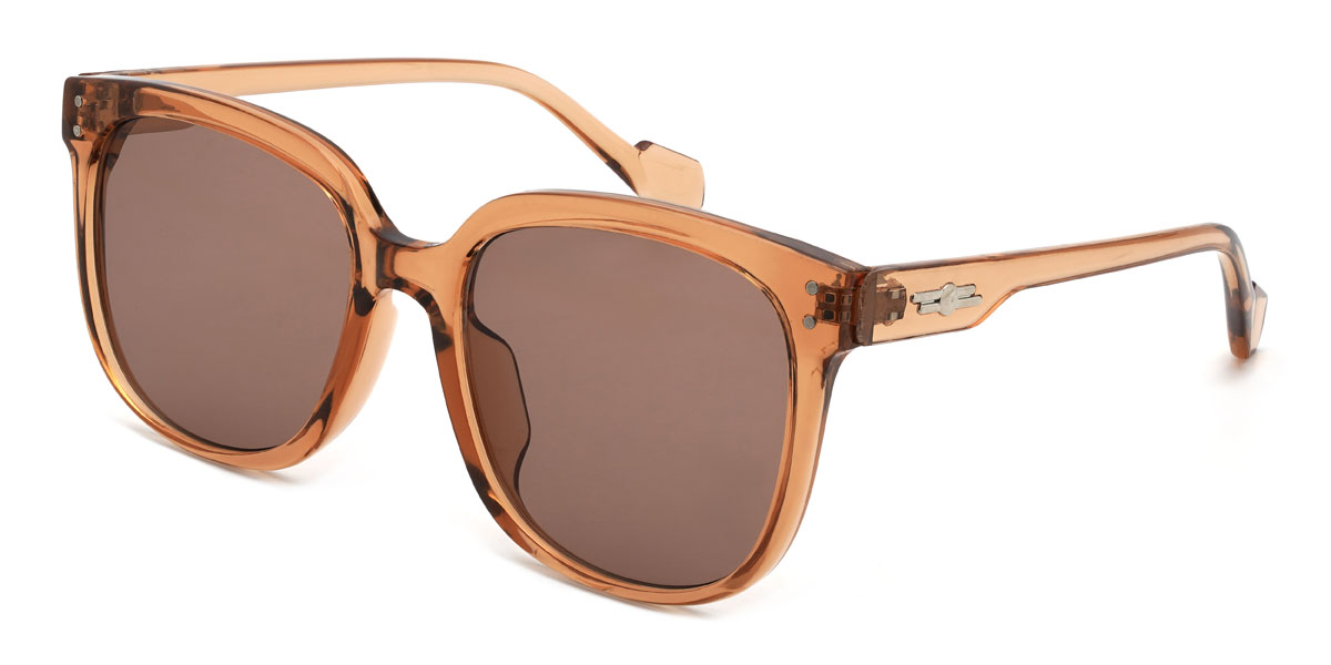 Leonado Marrón Krue Gafas - Square Sunglasses