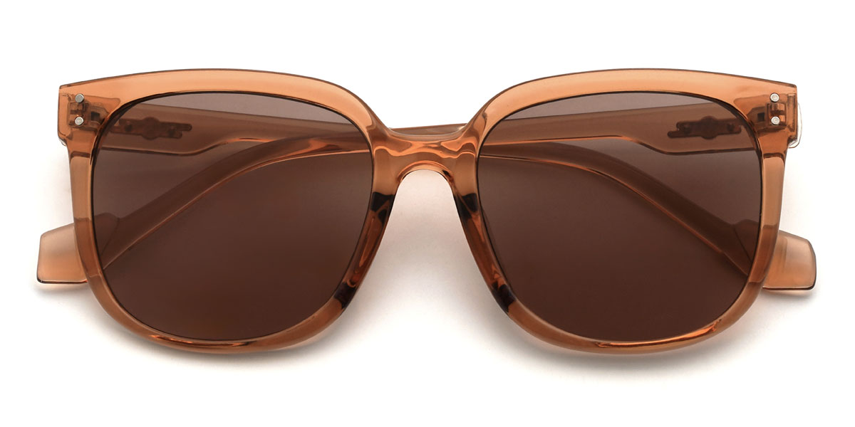 Leonado Marrón Krue Gafas - Square Sunglasses