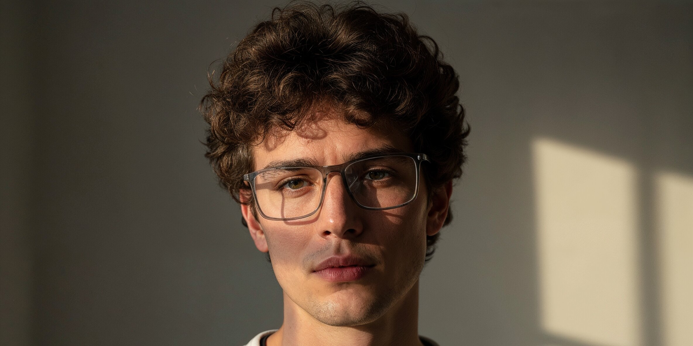 Clear Grey Jordy Glasses - Rectangle Glasses