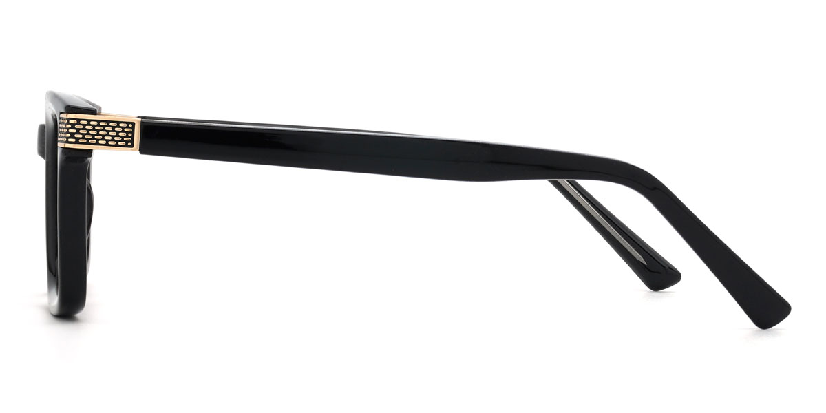 Preto Decker Óculos - Rectangle Glasses