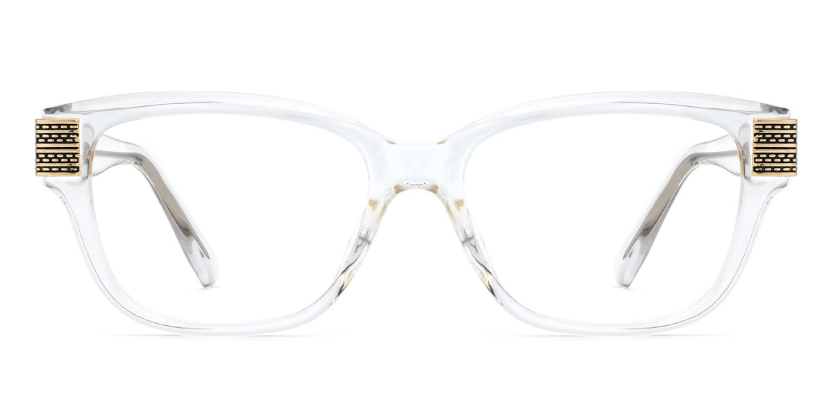 Clear Jabari Glasses - Rectangle Glasses
