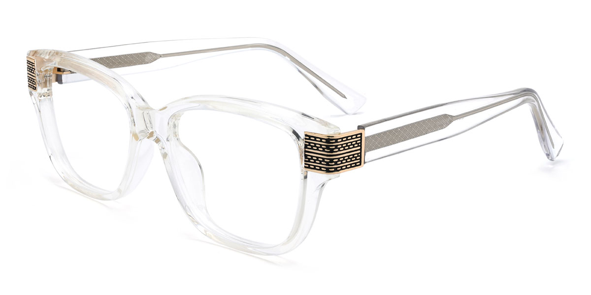 Clear Jabari Glasses - Rectangle Glasses