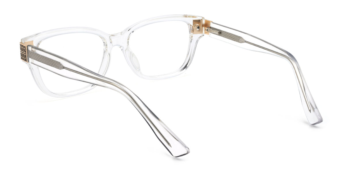 Clear Jabari Glasses - Rectangle Glasses
