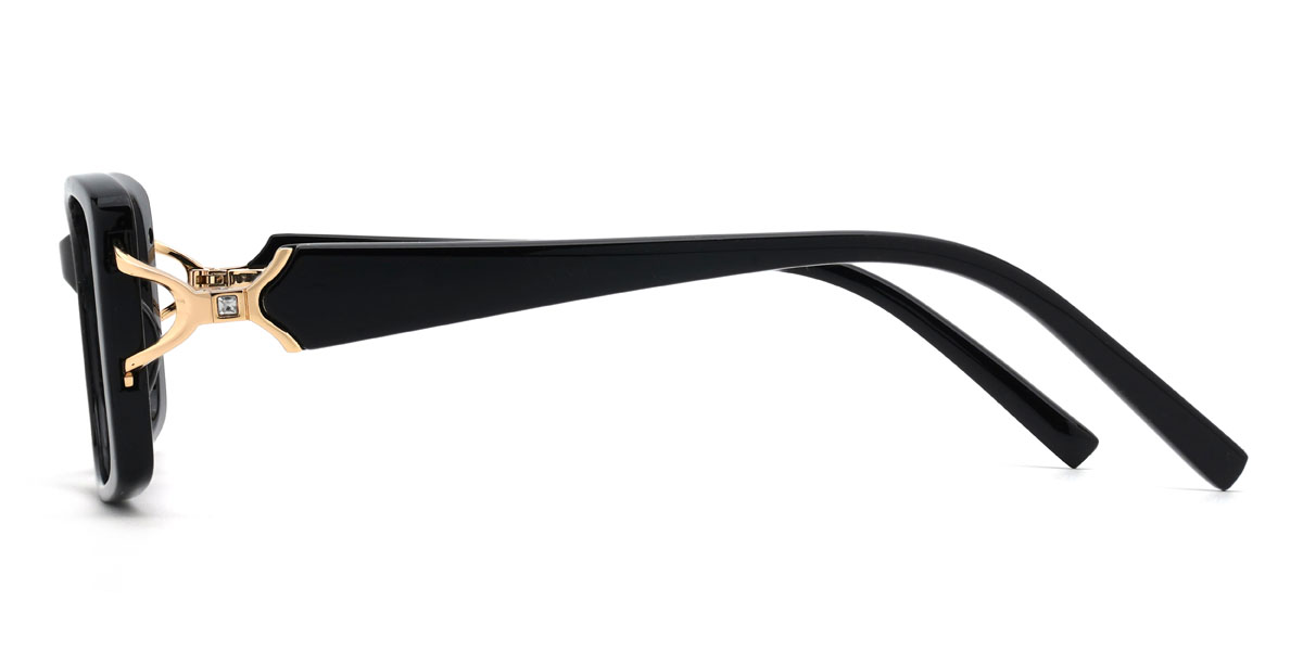 Preto Alexandria Óculos - Rectangle Glasses