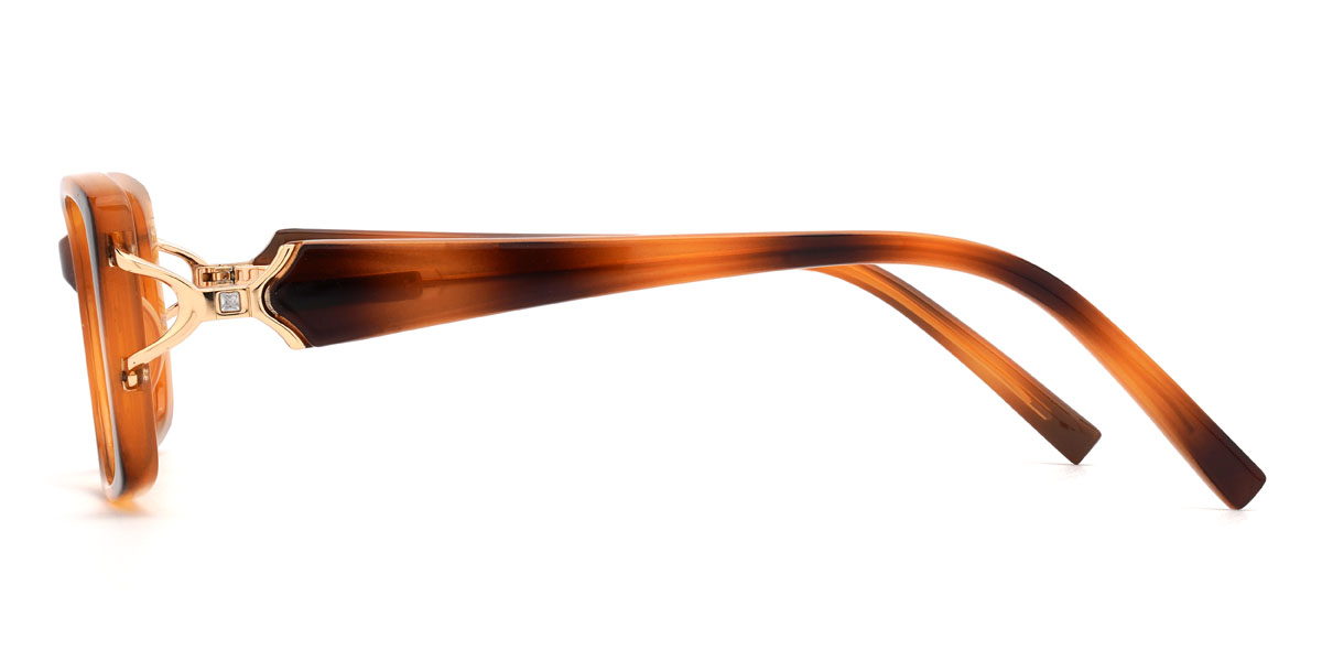 Orange Noir Alexandria Lunettes - Rectangle Glasses