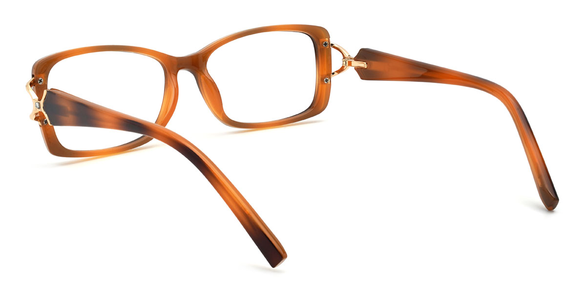 Orange Noir Alexandria Lunettes - Rectangle Glasses