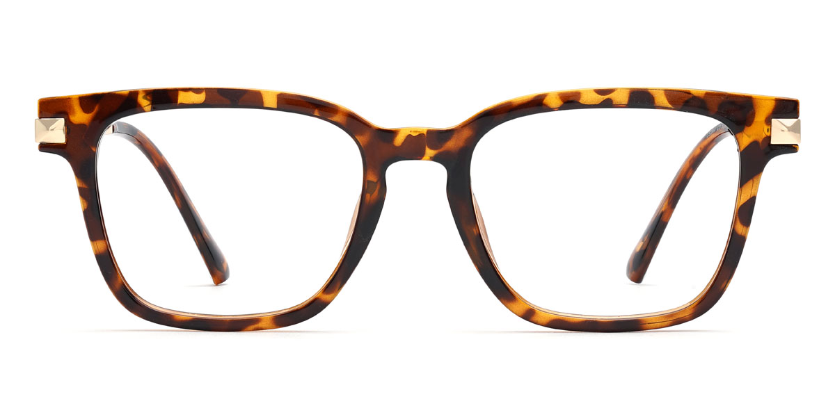 Tortoiseshell Ernest Glasses - Rectangle Glasses