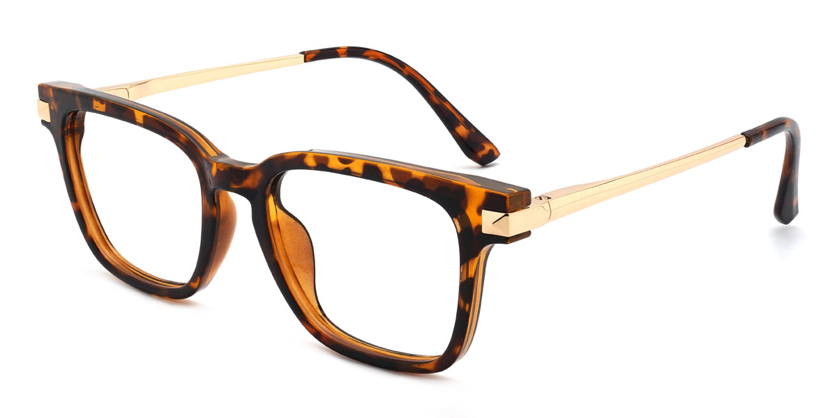 Tortoiseshell Ernest Glasses - Rectangle Glasses