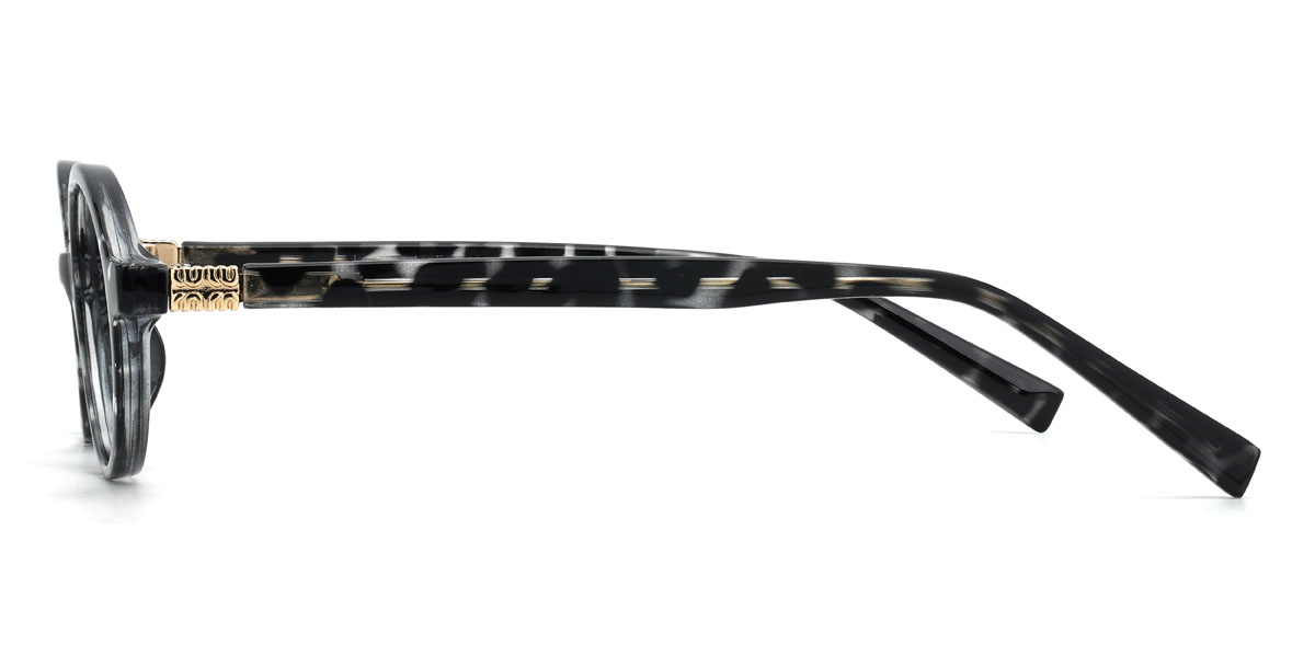 Black Tortoiseshell Andrea Glasses - Oval Glasses