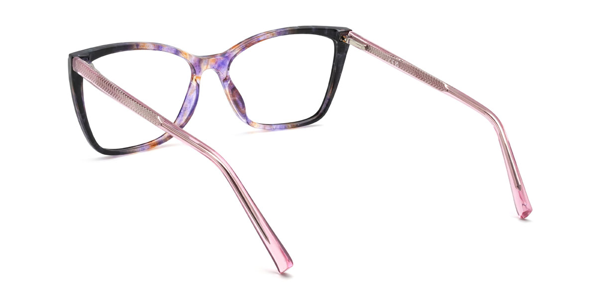Violet Écaille de tortue Mishti Lunettes - Cat Eye Glasses
