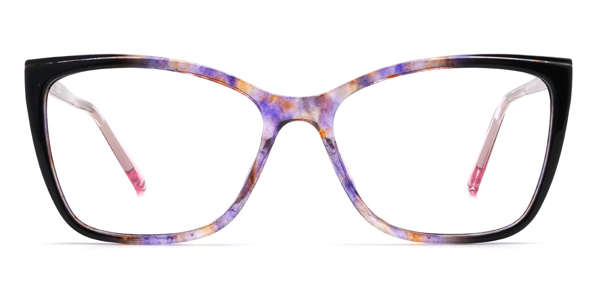 Violet Écaille de tortue Mishti Lunettes - Cat Eye Glasses