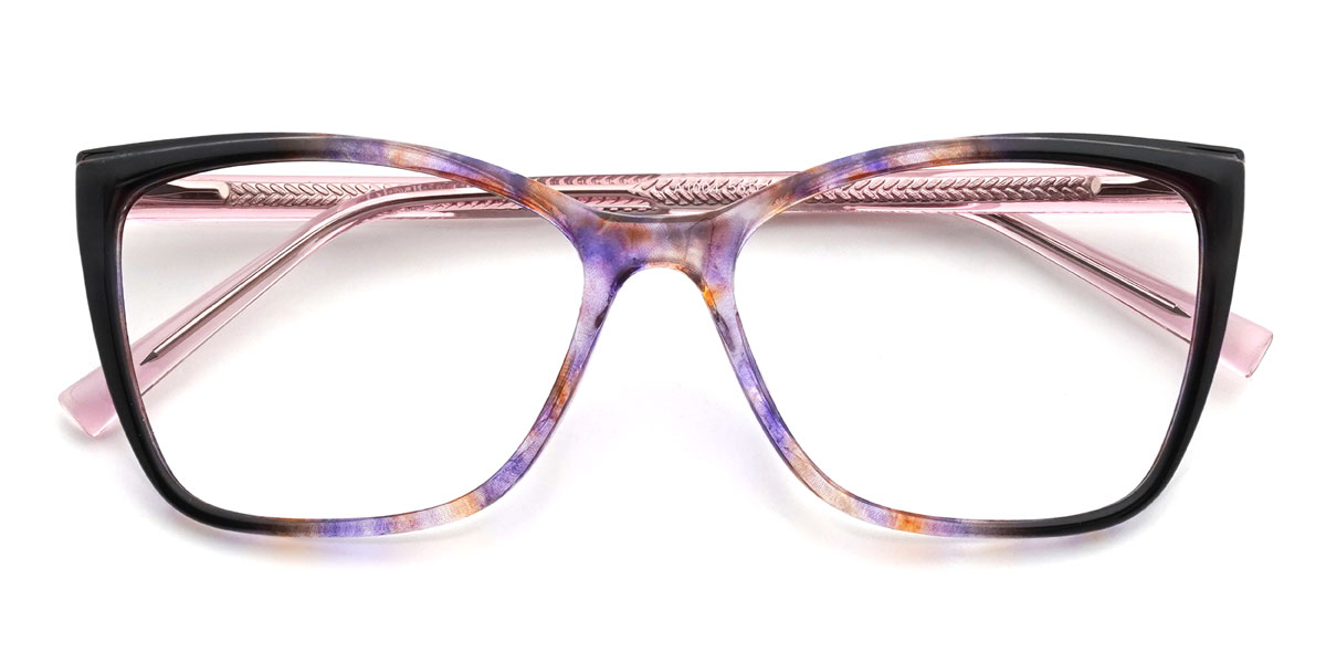 Violet Écaille de tortue Mishti Lunettes - Cat Eye Glasses