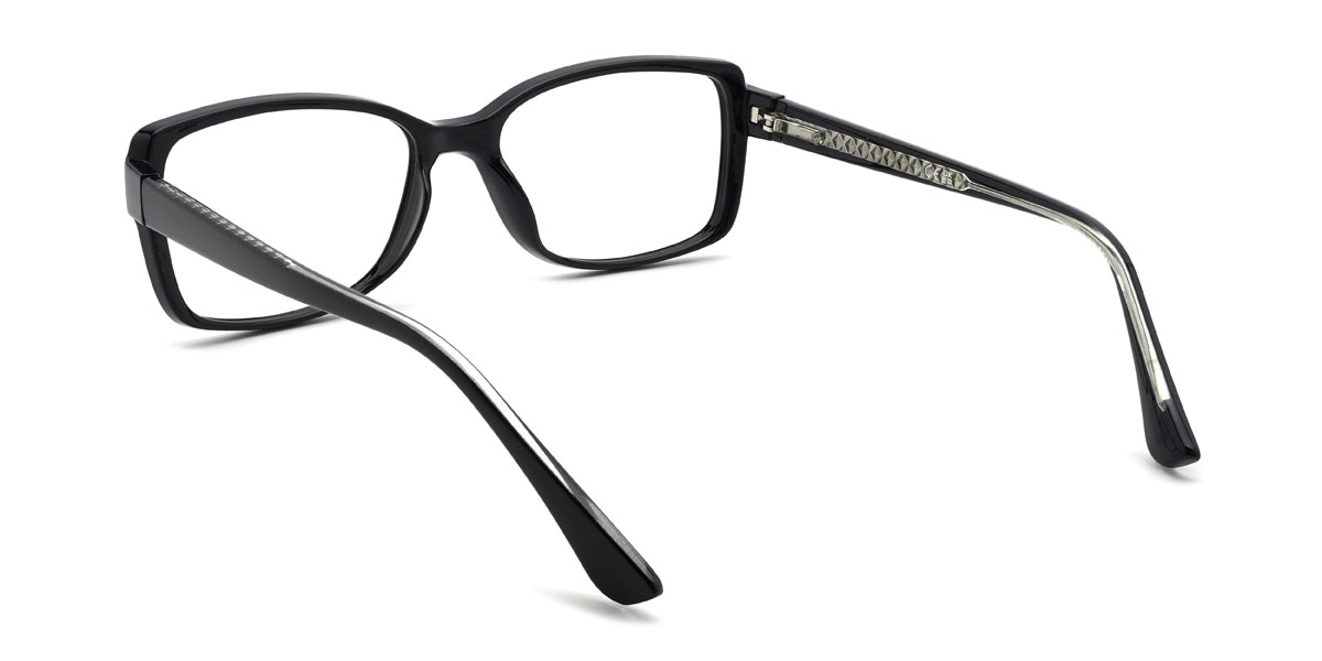 Noir Tatum Lunettes - Rectangle Glasses