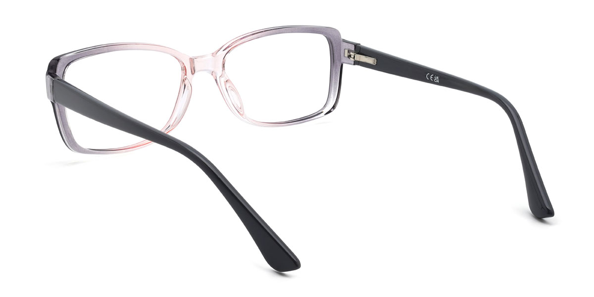Gris Rose Tatum Lunettes - Rectangle Glasses