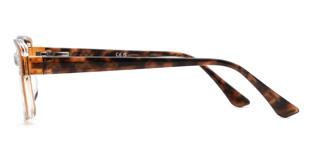 Dégradé Orange Tatum Lunettes - Rectangle Glasses