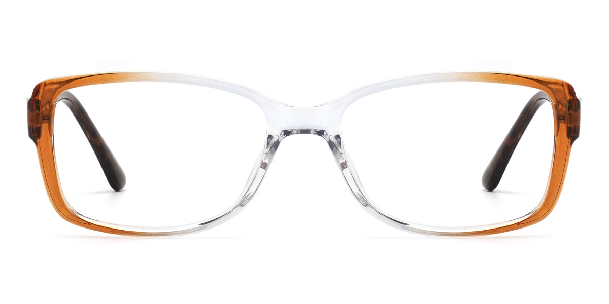 Dégradé Orange Tatum Lunettes - Rectangle Glasses