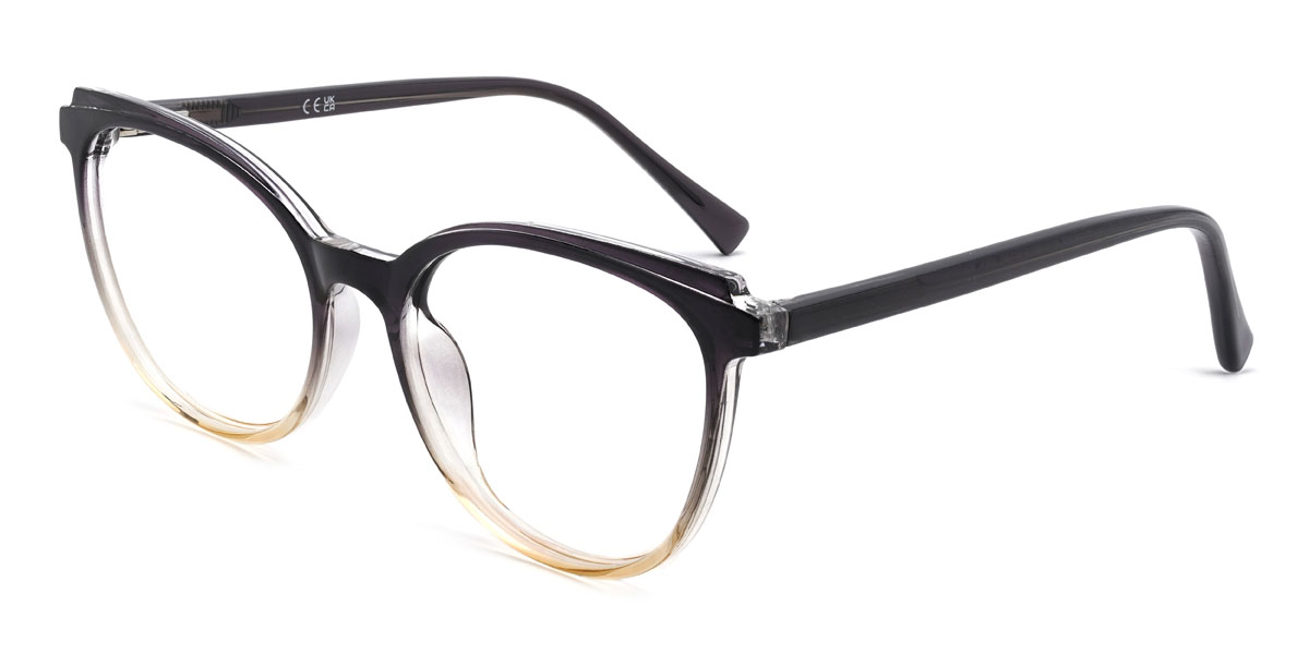 Foncé Violet Fauve Zabdiel Lunettes - Oval Glasses