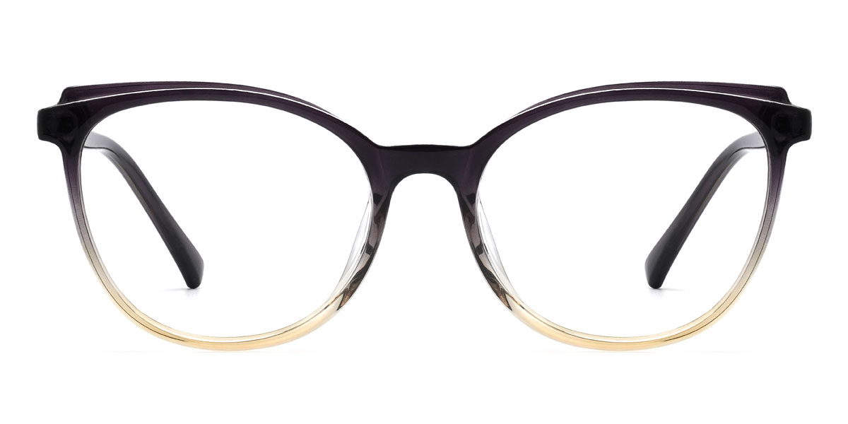 Foncé Violet Fauve Zabdiel Lunettes - Oval Glasses
