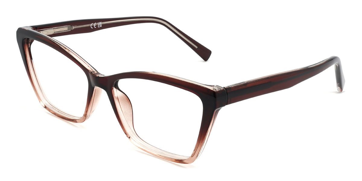 Dégradé Brun Rilee Lunettes - Cat Eye Glasses