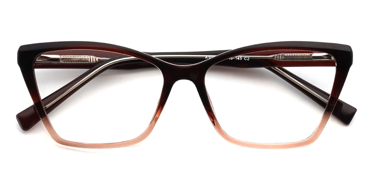 Dégradé Brun Rilee Lunettes - Cat Eye Glasses