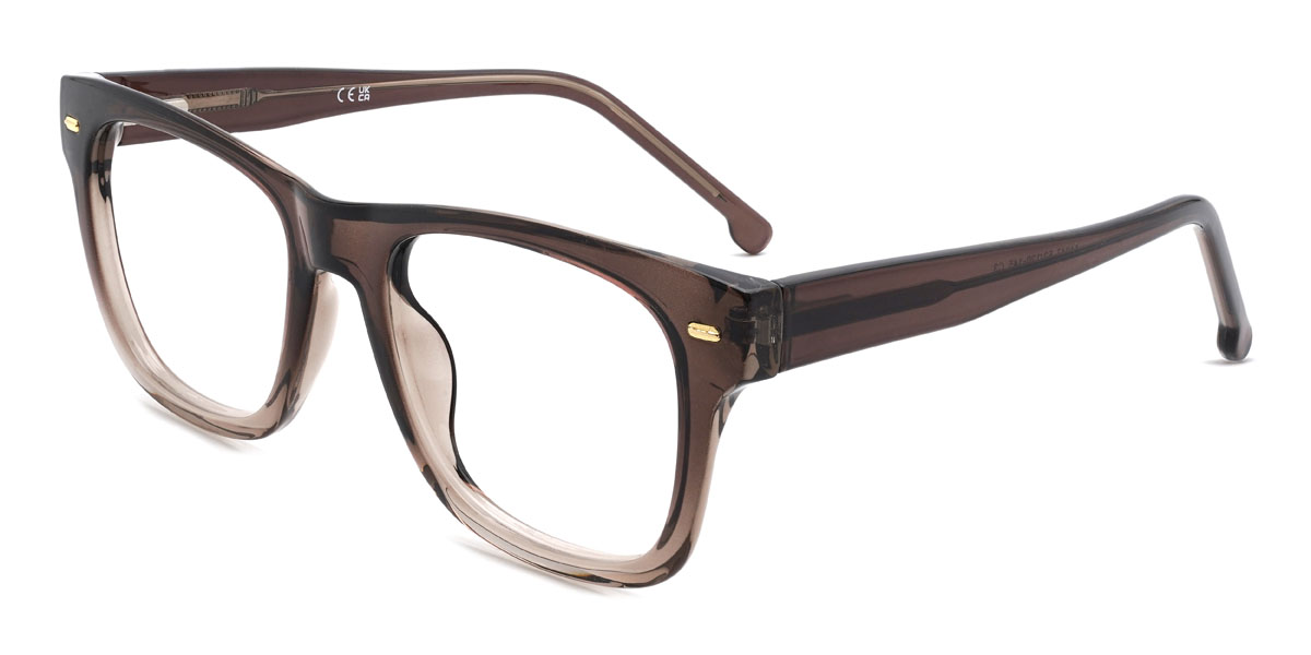 Dégradé Brun Leonie Lunettes - Rectangle Glasses
