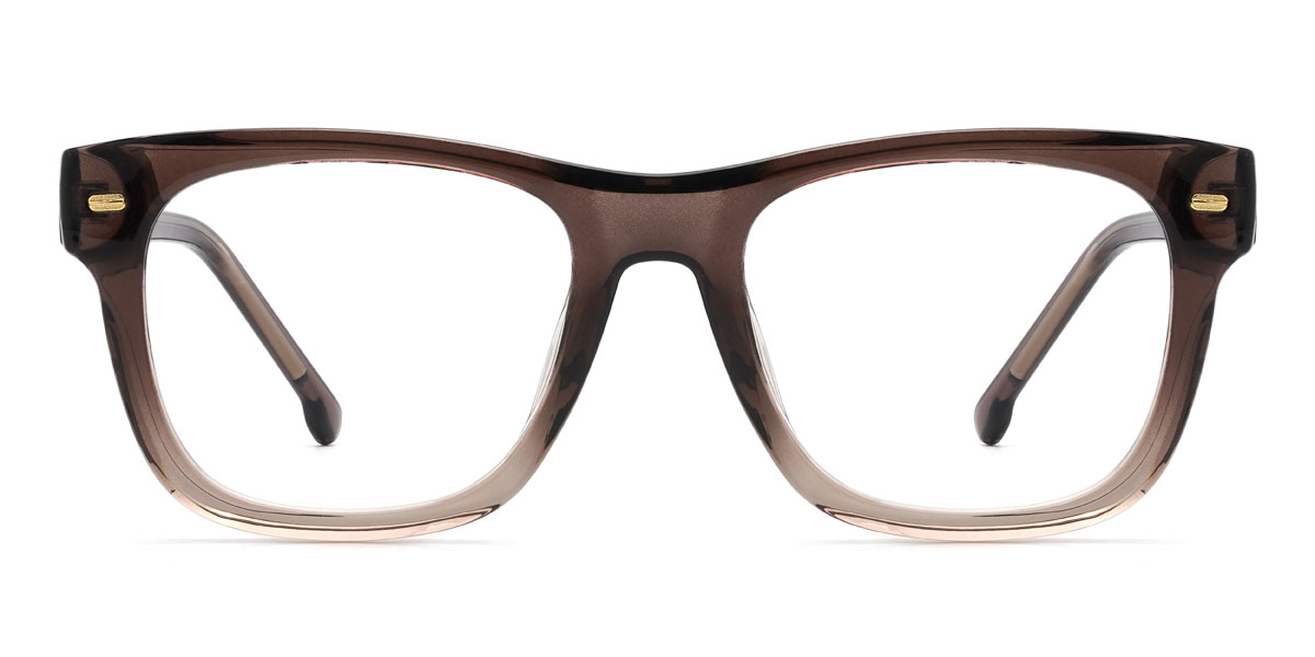 Dégradé Brun Leonie Lunettes - Rectangle Glasses