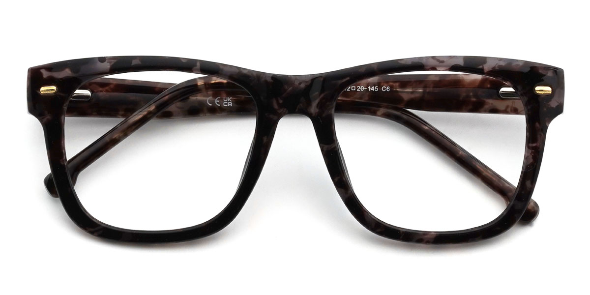 Noir Écaille de tortue Leonie Lunettes - Rectangle Glasses