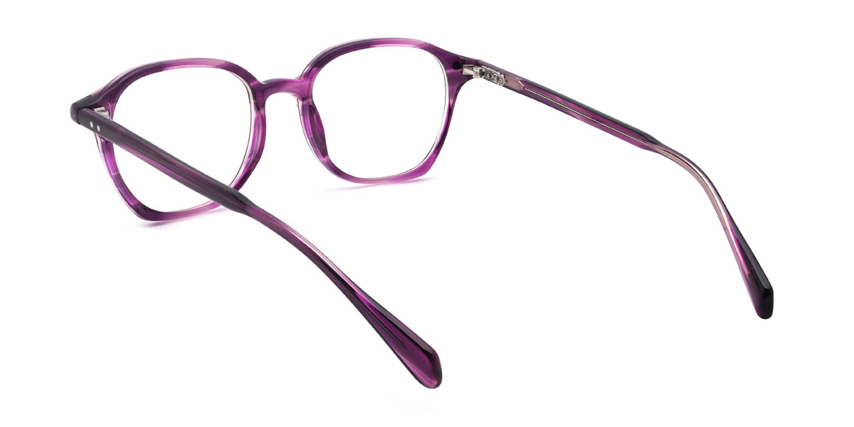 Violet Écaille de tortue Carrie Lunettes - Oval Glasses