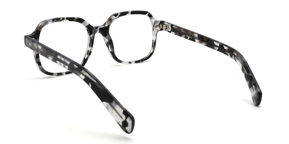 Noir Écaille de tortue Vittoria Lunettes - Square Glasses