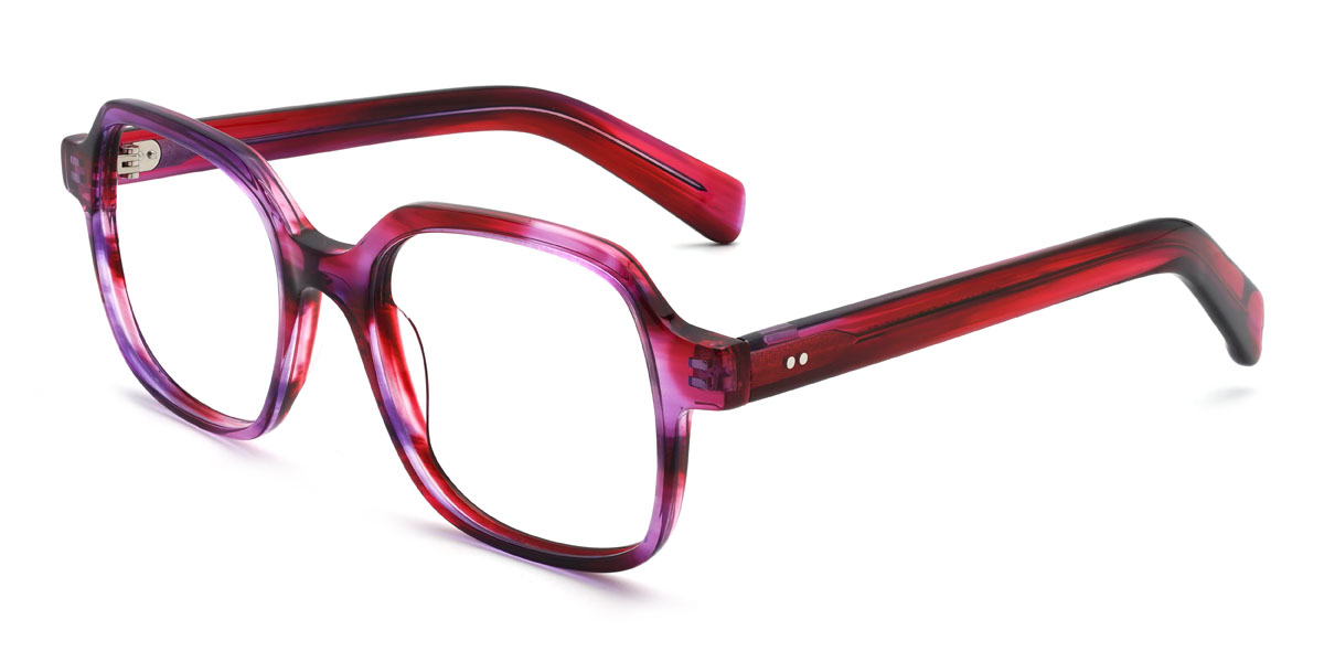 Violet Écaille de tortue Vittoria Lunettes - Square Glasses